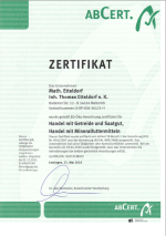 Scan: Bio-Zertifikat 2010-2011