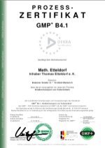 Scan: GMP B4.1 Zertifikat 2011 - 2014