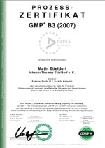 Scan: GMP-Zertifikat 2011 - 2014