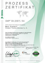 Scan: GMP-Zertifikat 2014 - 2017