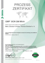 GMP-Zertifikat BCN QM Milch 2017-2020