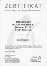 Öko-Zertifikat 2007
