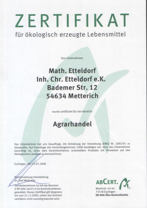 �ko-Zertifikat 2008